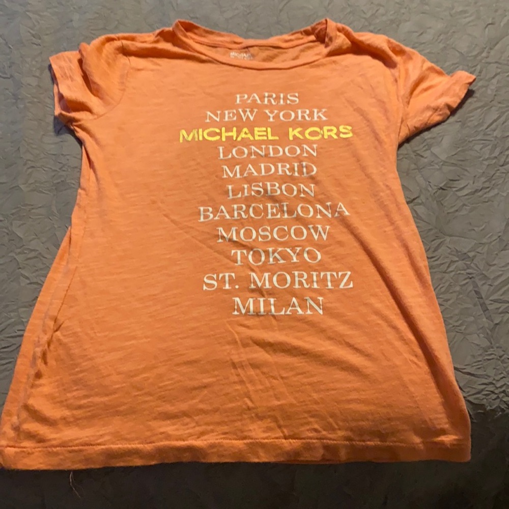 Peach Michael Kors tee shirt